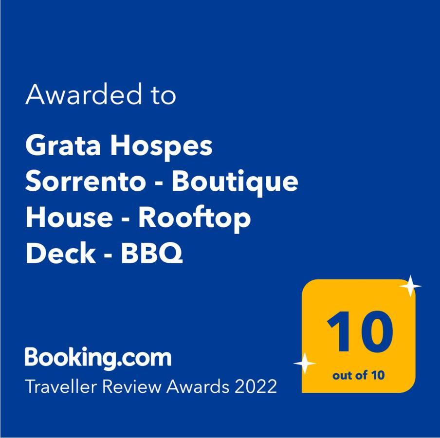Grata Hospes Sorrento - Boutique House - Rooftop Deck - Bbq المظهر الخارجي الصورة