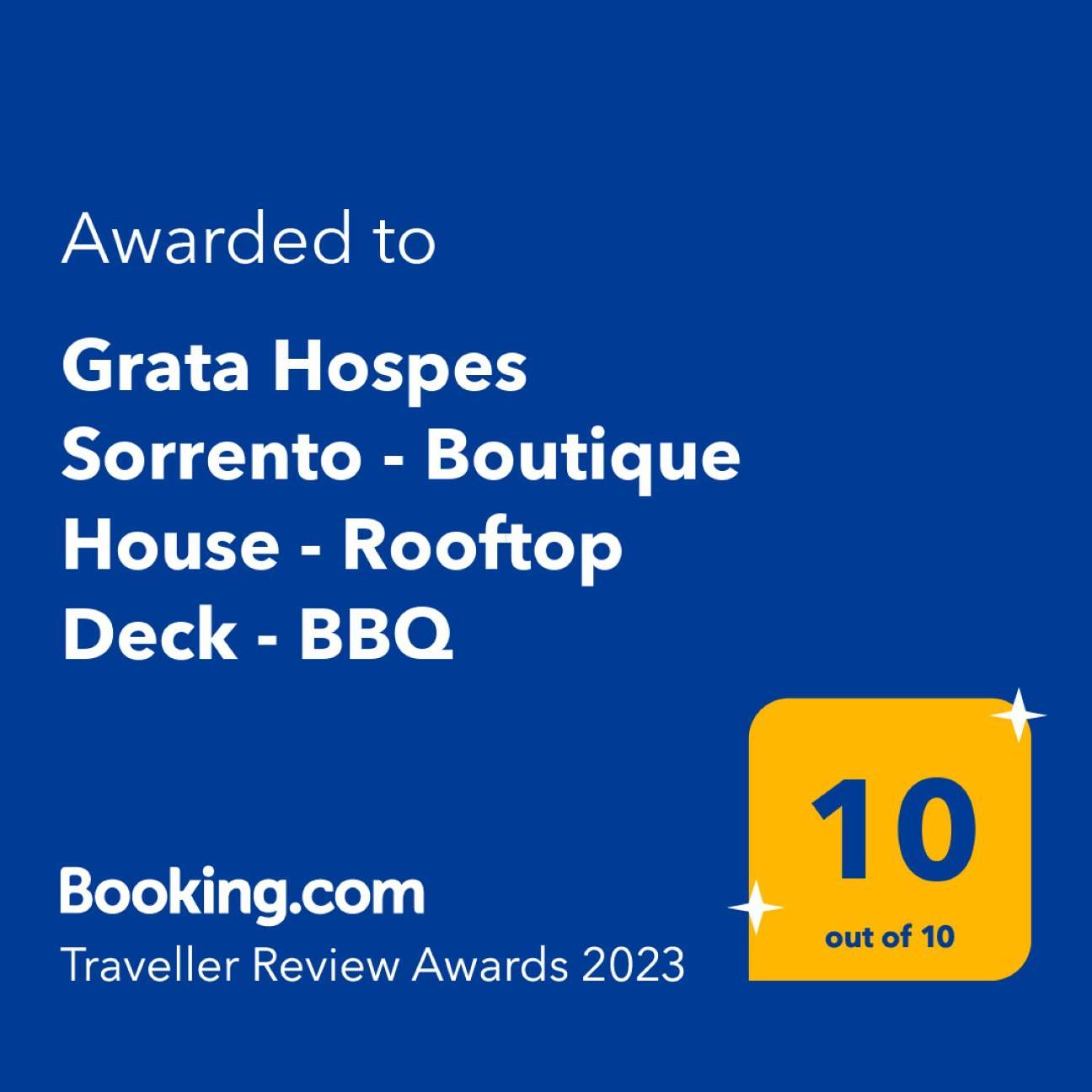 Grata Hospes Sorrento - Boutique House - Rooftop Deck - Bbq المظهر الخارجي الصورة